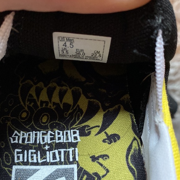 Sponge Bob Vans New with box 4.5 - Picture 3 of 5
